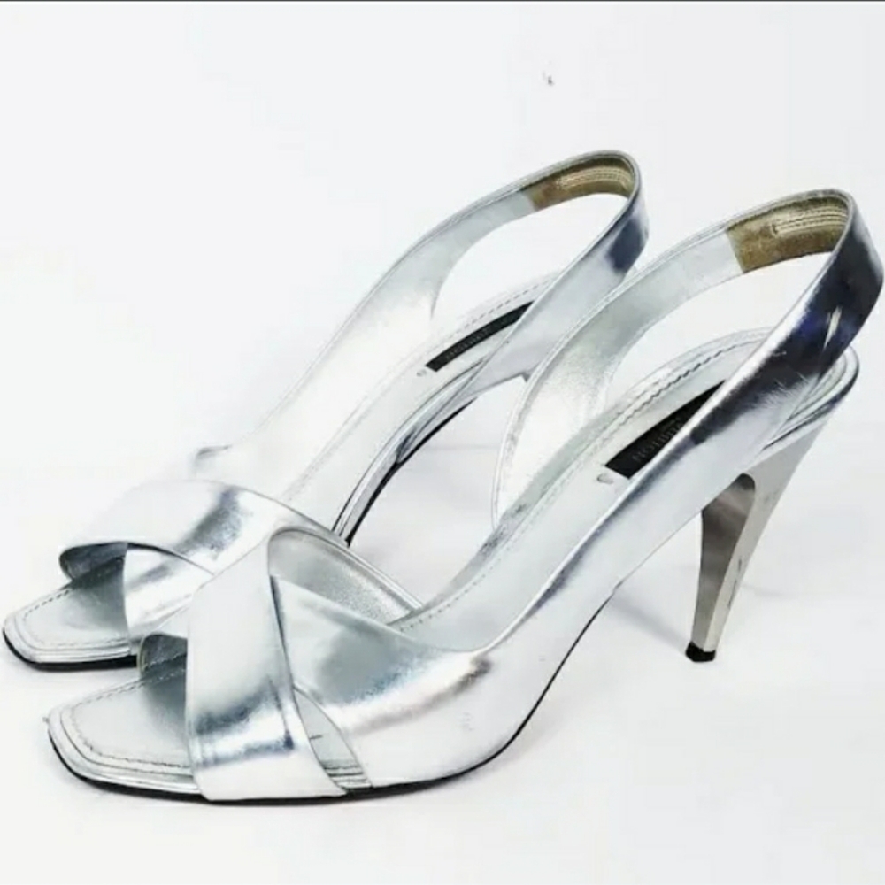 Louis Vuitton Patent Leather Slingback Sandals